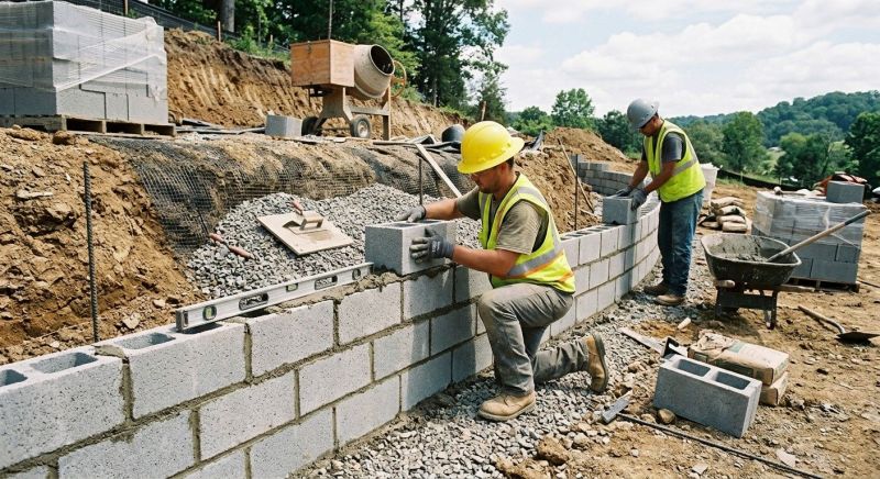 Block Foundation Installation in West Hartford, CT