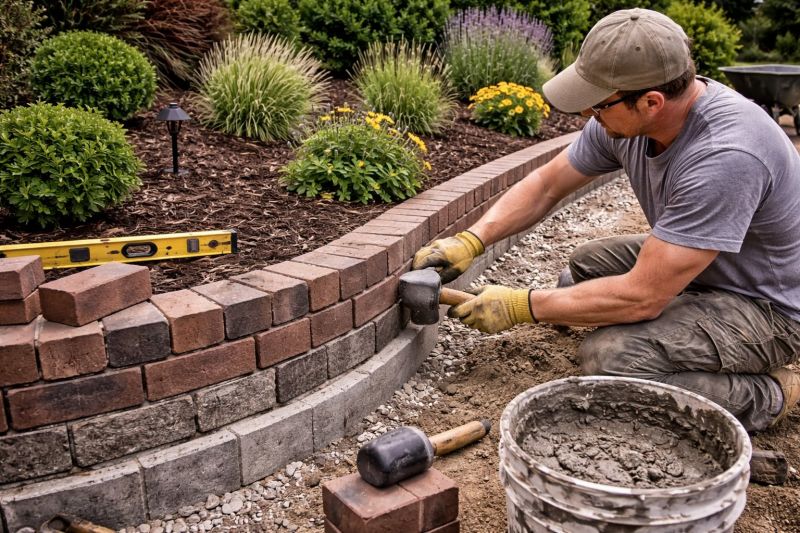 Brick Hardscape Installation in Worcester, MA