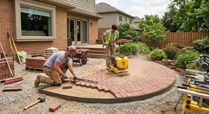 Brick Patio Installation in Worcester, MA