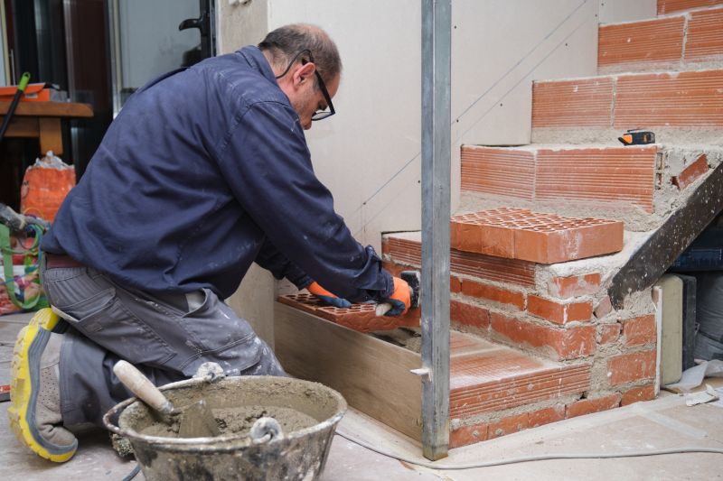 Brick Stairs Installation in West Hartford, CT