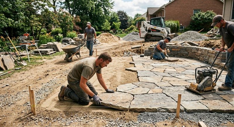 Hardscape Pavers Installation in Boston, MA